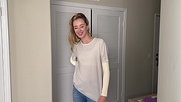 Teen Blonde with Big Ass getting Anal and Double Penetration Two Big Cocks