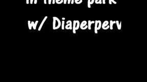 AUDIO Innocent diaper change after messing on theme park ride