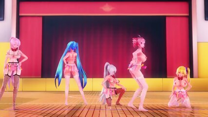 [ykoop] MMD gym dance with condom skirts