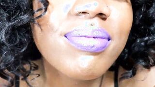 Cumming to My Purple Lips JOI Mouth Worship Lipstick Bdsm Fem Dom point of view