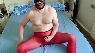 Geil am Nachmittag in der roten Legging