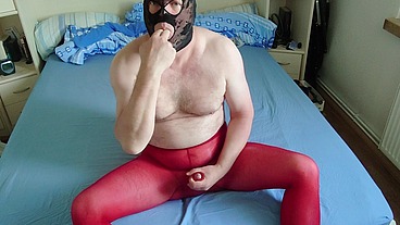 Geil am Nachmittag in der roten Legging