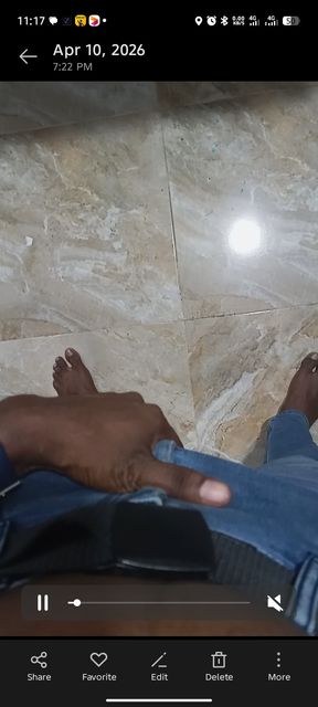 Guy touching his dick over pant