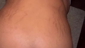 Thick Curvy Ebony Finds Her Self Bent Over Taking Backshots In The Middle Of Night