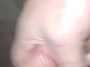 Jacking off with cum shot