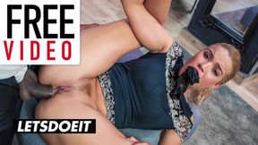 Blonde whore Cherry Kiss takes her ass drilled by a BBC