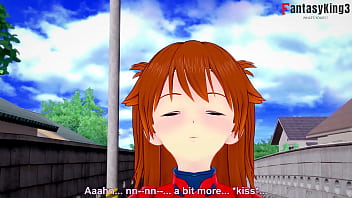 Asuka fucking in the town | FULL POV | Neo Genesis Evangelion | Premium