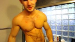 American Model Gage Takes a Shower