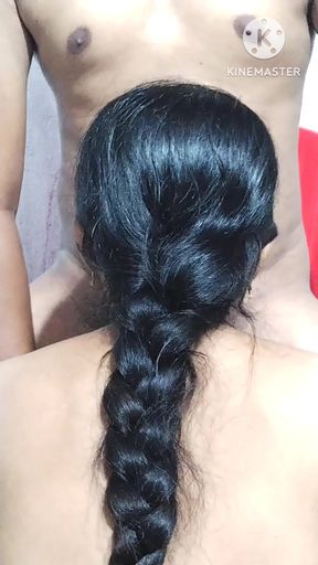 Desi girl is alone in the room .she calls her bf and get fucked