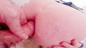 stepsiblings try-out the anal loophole in the bathroom