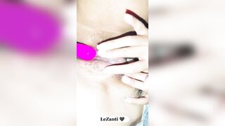 My boyfriend hold my vibrator and helped me to orgasm