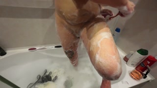 prepare body before wild sex with my stepson. body shaving and tits massage .cum 4 times