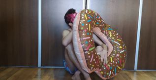 Blowing up My Inflatable Donut Fast!