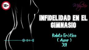 Gym infidelity leads to deepthroat ASMR and real moans