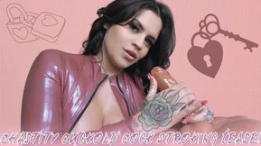 Chastity Cuckold Cock Stroking Tease! Ft Miss Roper