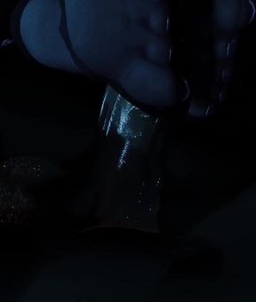 Nurse Maple's Midnight Session Shoe-job &amp; Red Nylon Foot-job