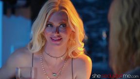 Lesbian Bartender Serene Siren Seducees Teen Jill Kassidy