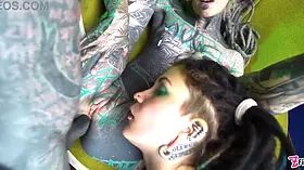 Intense Anal Threesome with Gapes and ATM