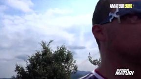 Nasty Slut Kicca Martini Receives Deep Pussy Fuck Outside - AMATEUR EURO