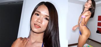 Skinny Thai femboy amazing POV anal