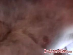 Chubby man receives cum in mouth in interracial threesome