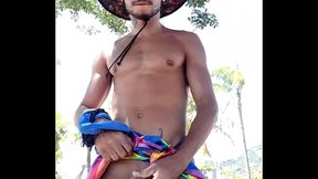 Passeio ao ar livre somente com a canga