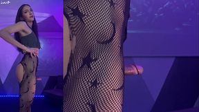 My Naughty Rips Fishnets and Precum Flood