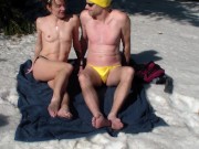 Rare sex video - fucking on ski in he winter forrest