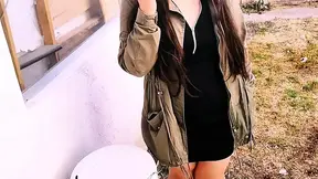 UNINHIBITED YOUNG WOMAN shows herself in PUBLIC and ENDS UP GIVING ME HER WET PANTIES