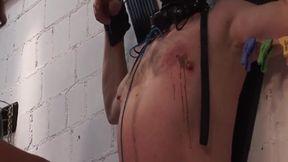 Mature Redhead Dominatrix Toys with Her Bound Slave