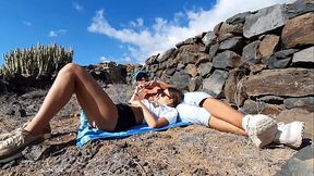 Leaked Vacation Outdoor Sex Tape with 18yo Brunette Perfect Teen - Yoya Grey Sex Tape