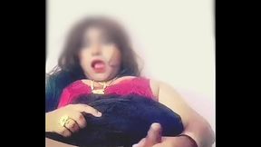 Horny Sunita masturbating in bed