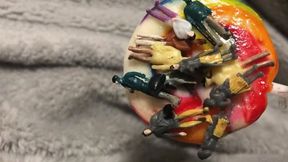 Giantess Licking and Slobbering on Teeny Lollypop