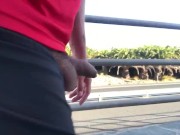 My small cock! Risky cock out walk, cars go by! No cum!!