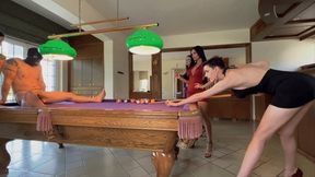 Mean and hard ballbusting with pool balls