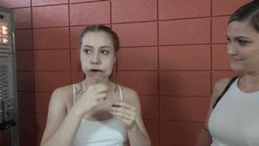 Arietta and Ayla Test Their Cheek Capacity With Grapes (MP4 - 1080p)