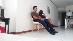 Flashing Big Cock and She Go Sucking