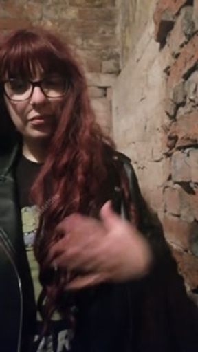 Smoking redhead goth. Smokey tongue