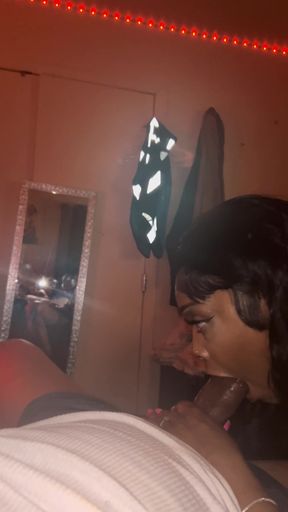 Thrilling moment from &quot;POV THROAT GOAT Girlfriend Deepthroat BBC Before BED SOUL SNATCH Blowjob in Mirror&quot;
