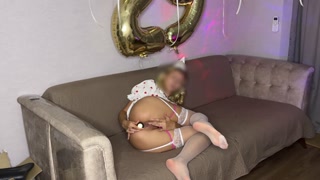 A friend gave me her anal for my birthday. This is the second anal sex in her life