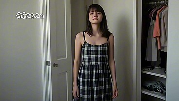 Young Stepdaughter Fucking with Her Widowed Stepdad to Comfort Him "AI Generated"