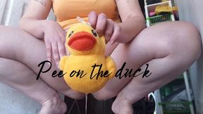 Pee on the duck