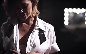 Cherie deville in stocks & head box with electricity in pussy