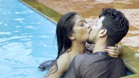 Hot Indian Couple Had Sex While Having Fun in the Swimming Pool.