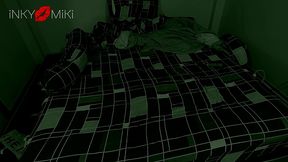 night vision security camera caught me fucked by white cock