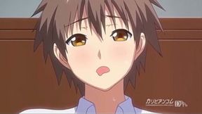 Hentai teen gets morning blowjob