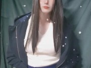 男の娘オナニー Japanese crossdresser teasing