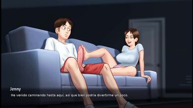 Stepsister gets pounded rough in summertime hentai game