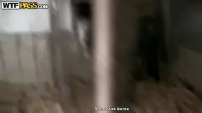 Cowgirl Mila strikes lad's cock with her pierced tongue