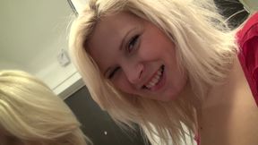 Barbara Nova recording herself while masturbating
